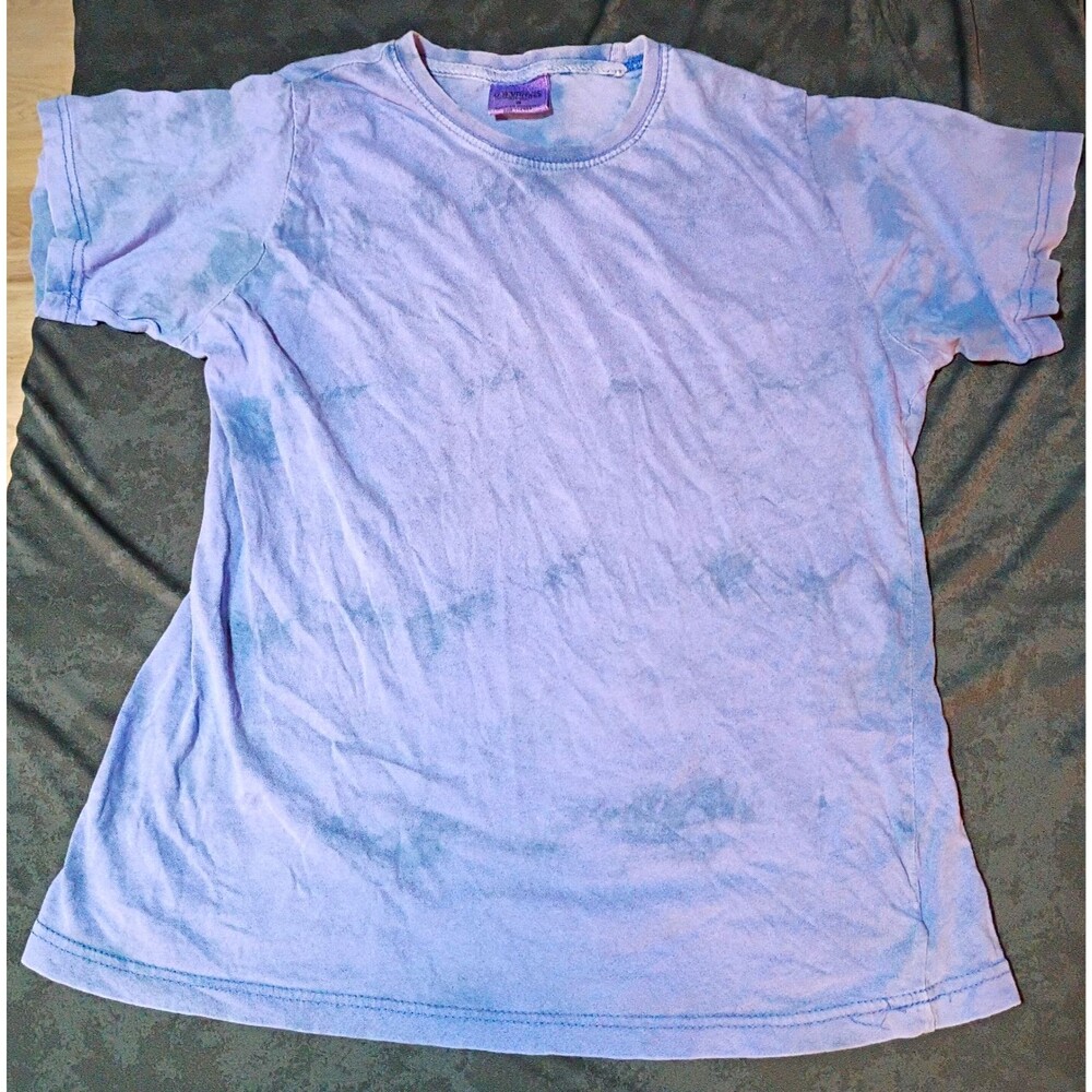 U.S. Vintage Tie-Dye Men's Logo T-Shirt Cotton Crewneck Short Sleeve Blue S